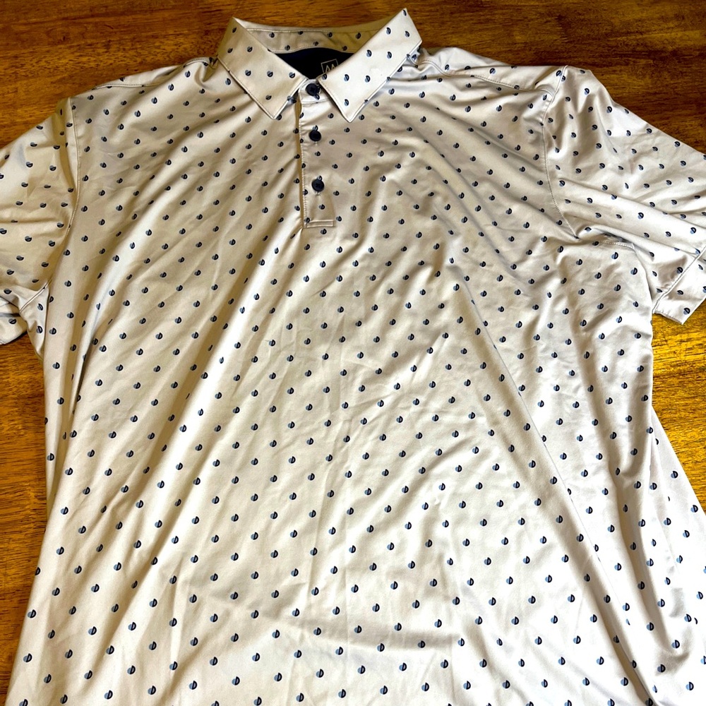 Men’s Mizzen and main white golf polo XL